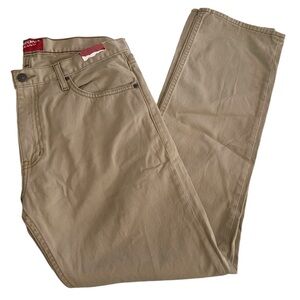 NWT Arizona Men’s Slim Straight Khaki Pants, 33x32